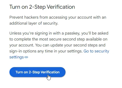 Turn on verification button 2