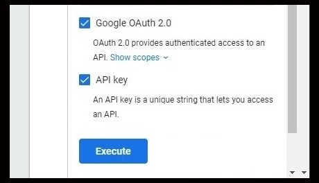 Execute API 2